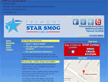 Tablet Screenshot of fremontstarsmogcheck.com
